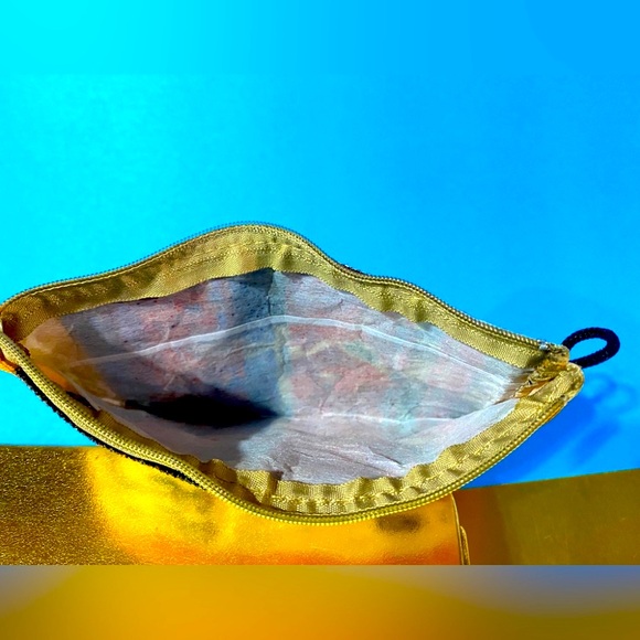 EGYPTIAN COIN PURSE PHARAOH THEMED CARD ORGANIZER 4”x6” ZIPPER TOP - Picture 13 of 14